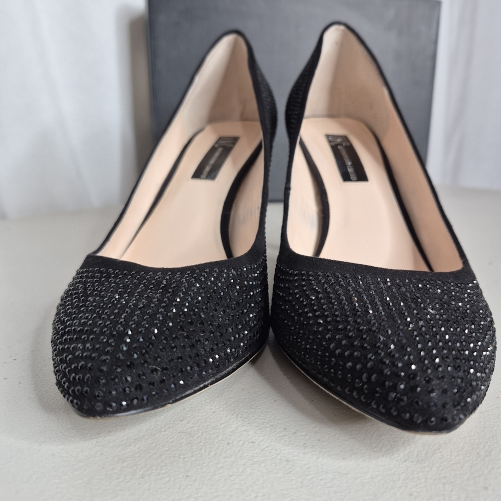 INC International Concepts Zitah3 Black Rhinestone Pumps - Size 8 - Picture 6 of 13